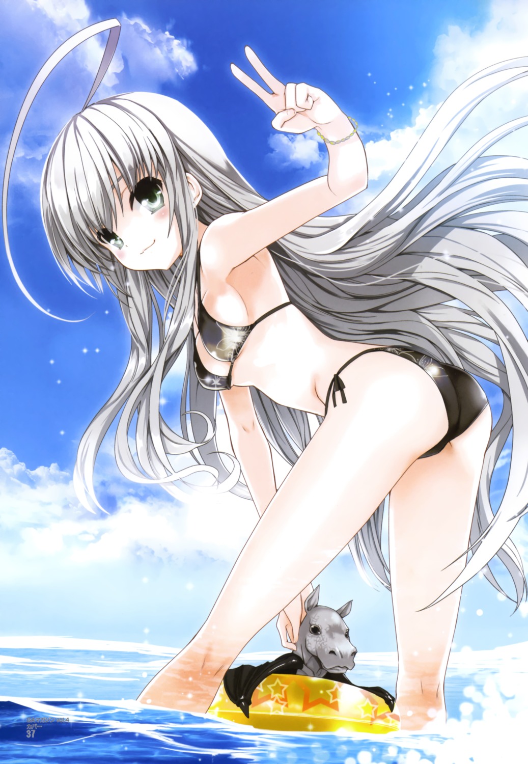 ass bikini haiyore!_nyaruko-san koin nyaruko shantak-kun swimsuits