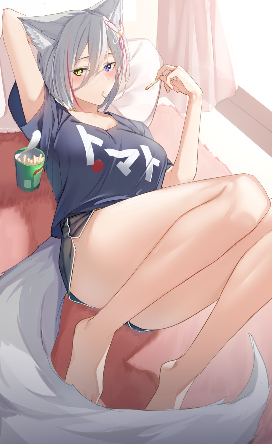 animal_ears heterochromia nekomimi pallad ronomiya_hinagiku tail