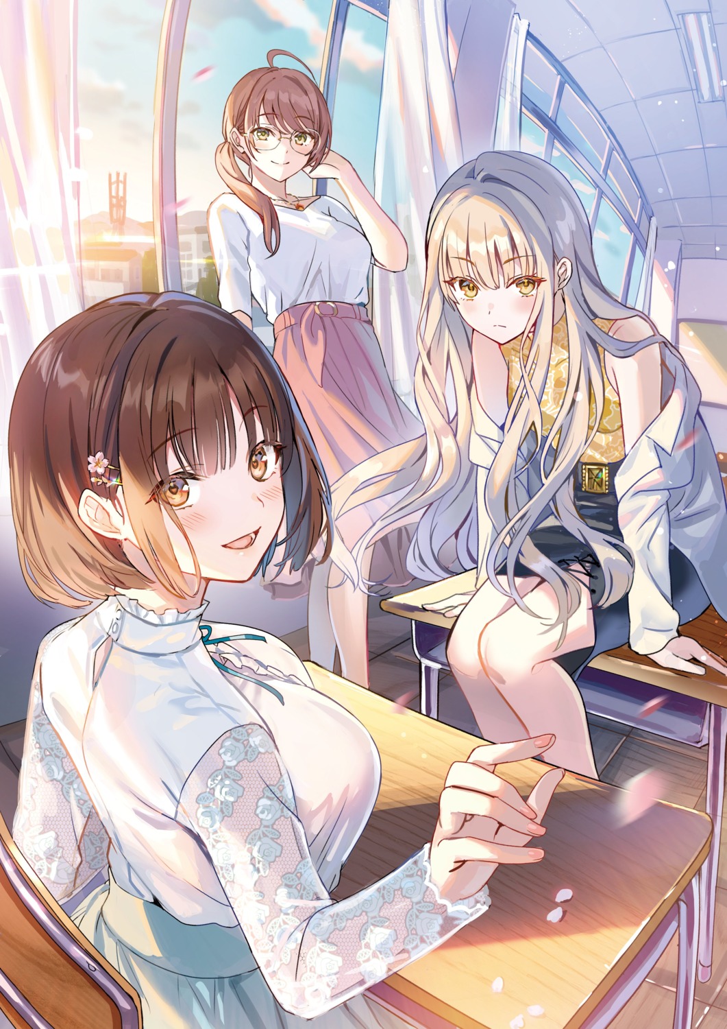 class_no_yuutousei_wo_[imouto]_nisuru_yakusoku_woshita._douyara_ippai_amaetai_rashii. kakogawa_ao kakogawa_kizuna kakogawa_yukari megane see_through tantan