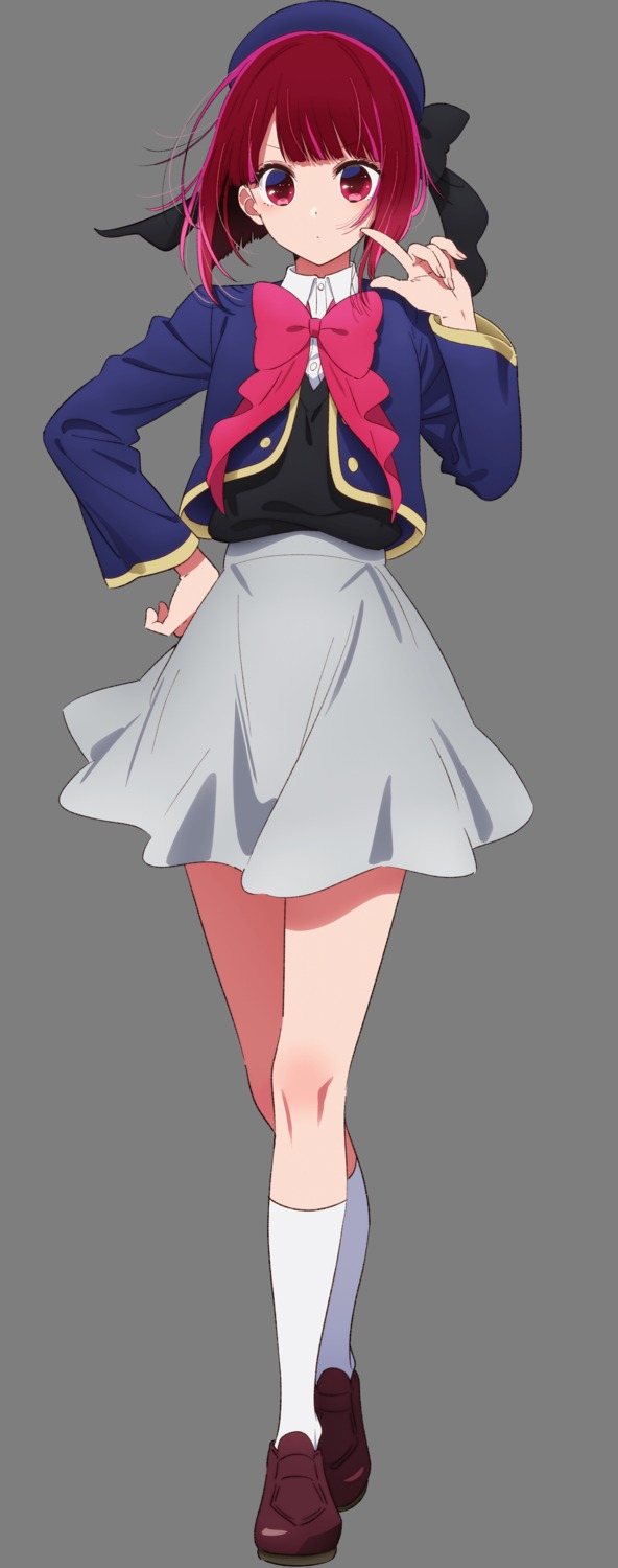 [oshi_no_ko] arima_kana seifuku sweater transparent_png