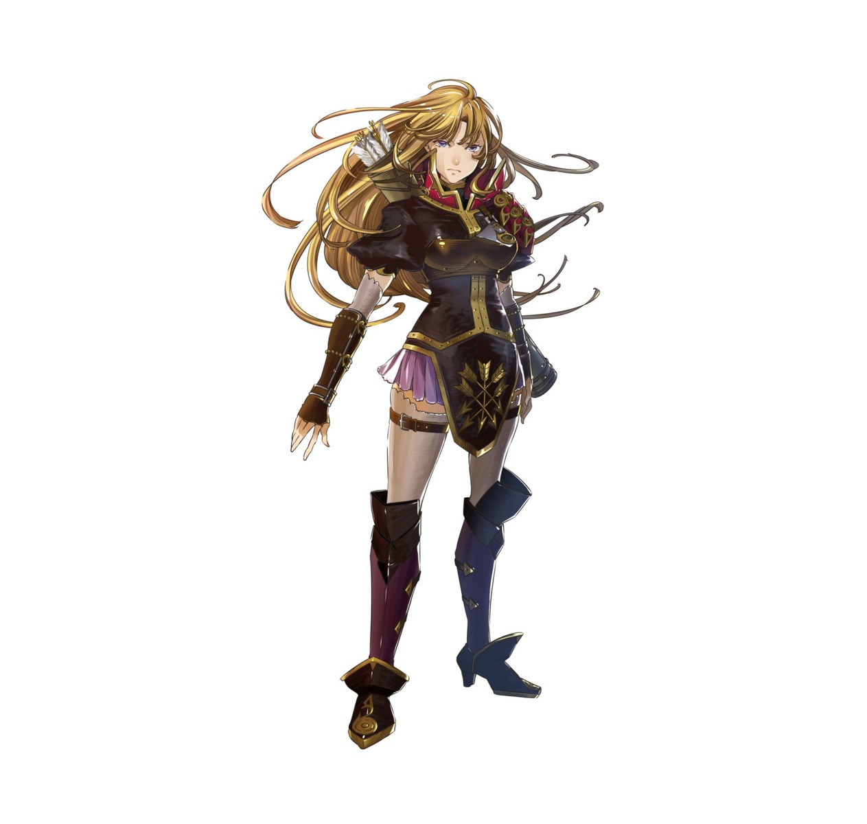 armor clarisse_(fire_emblem) fire_emblem fire_emblem:_shin_monshou_no_nazo fire_emblem_heroes heels kuraine nintendo thighhighs weapon yura