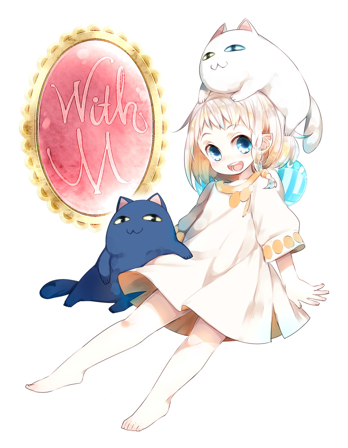 brackmmm dress feet heterochromia neko