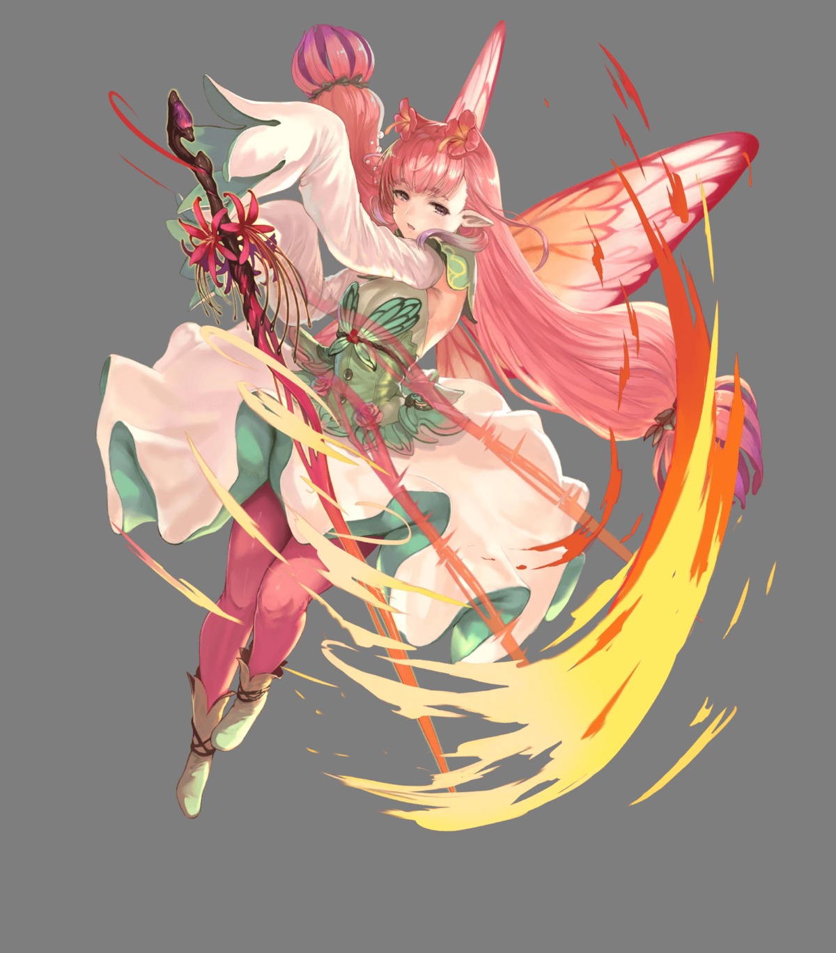 fairy fire_emblem fire_emblem_heroes mirabilis nintendo pantyhose pointy_ears weapon wings yoshiku