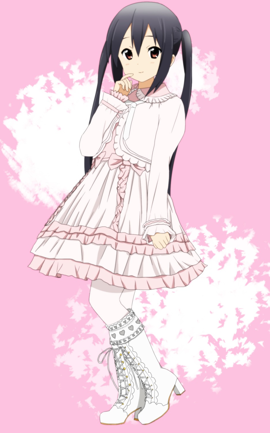 dress k-on! lolita_fashion nakano_azusa pantyhose yuyui