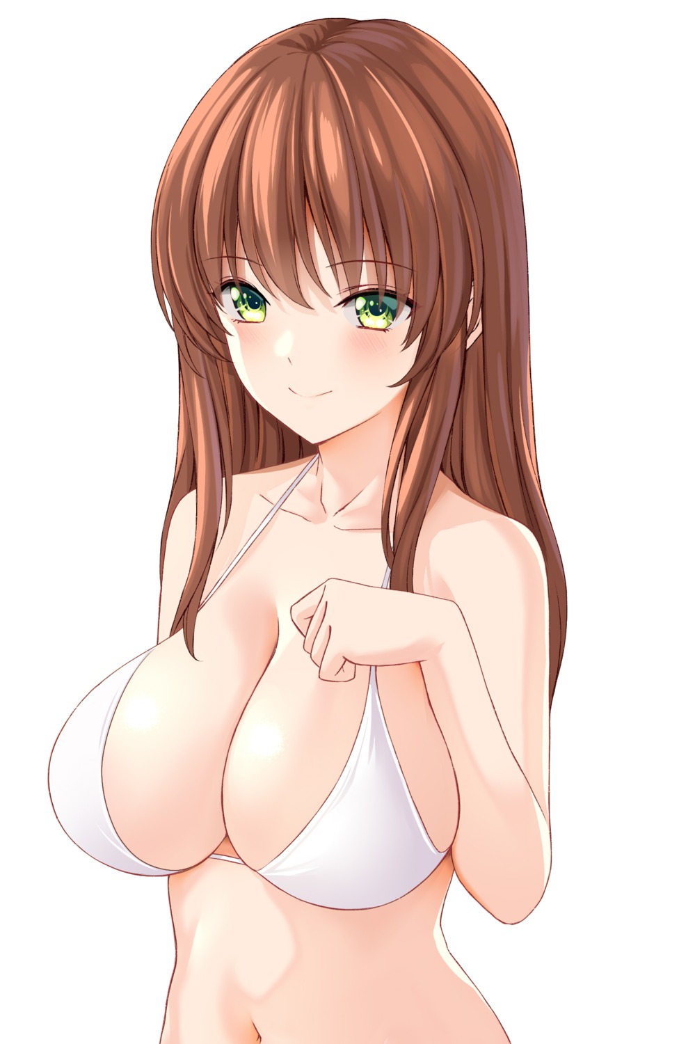 bikini_top breast_hold marui_koishi swimsuits