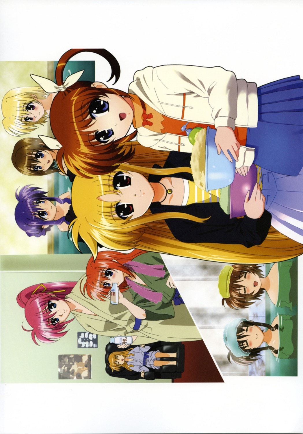 alisa_bannings amy_limiette fate_testarossa mahou_shoujo_lyrical_nanoha mahou_shoujo_lyrical_nanoha_a's naked shamal signum takamachi_miyuki takamachi_nanoha tsukimura_suzuka vita yagami_hayate