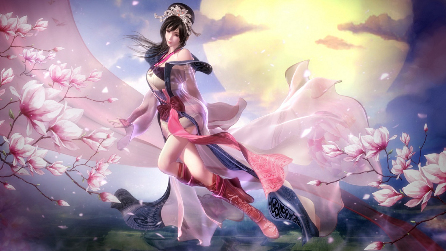 asian_clothes hong_lian nine_songs_of_the_moving_heavens see_through tagme wallpaper