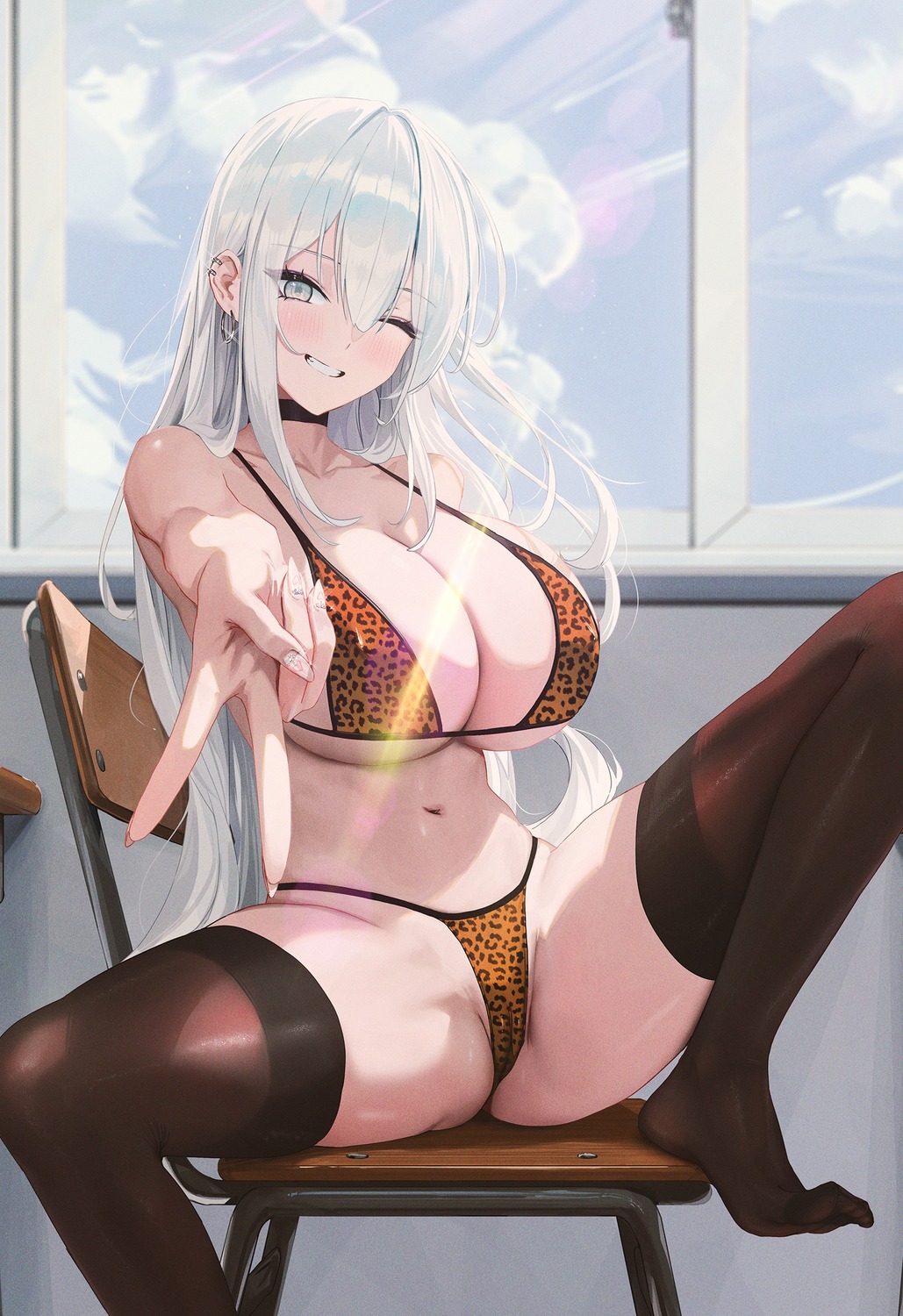 bra cameltoe fieryonion pantsu thighhighs thong