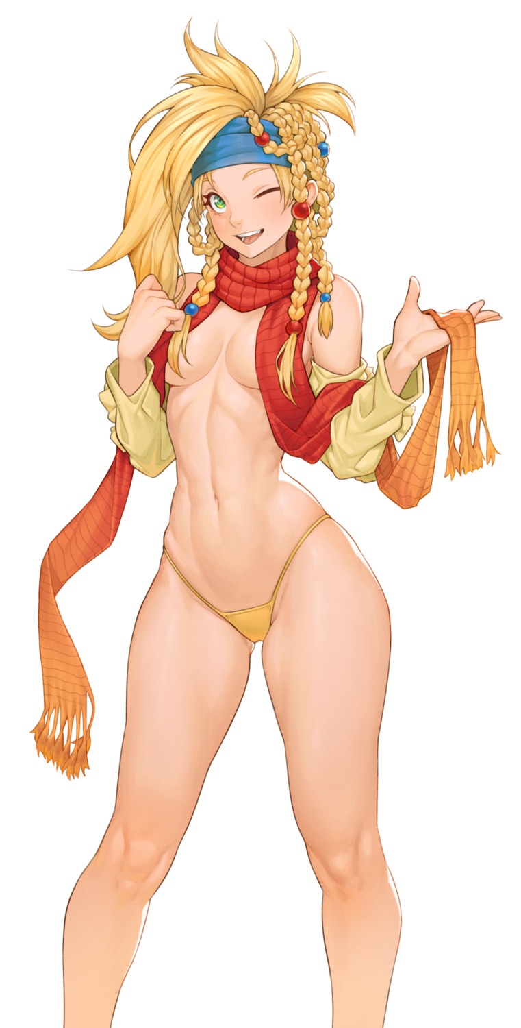 bikini cheshirrr final_fantasy final_fantasy_x rikku swimsuits topless