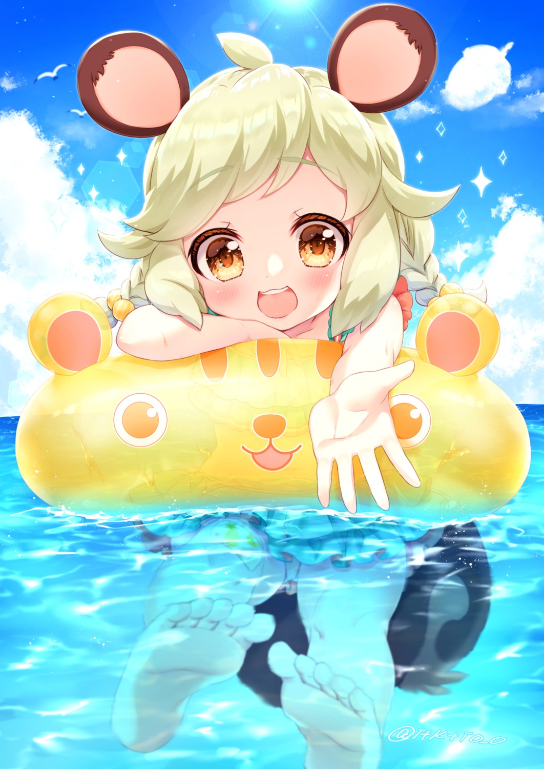 animal_ears feet swimsuits tagme tail wet