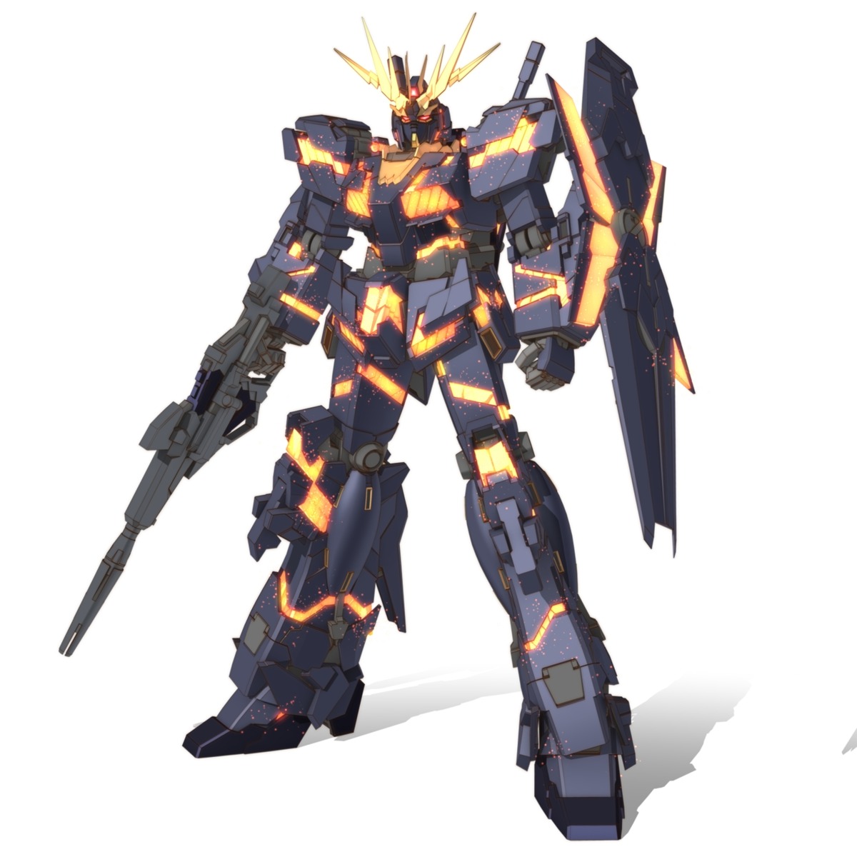 banshee gun gundam gundam_unicorn mecha