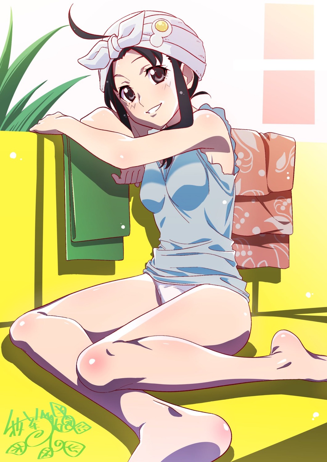 araragi_tsukihi bakemonogatari makicha monogatari_(series) pantsu