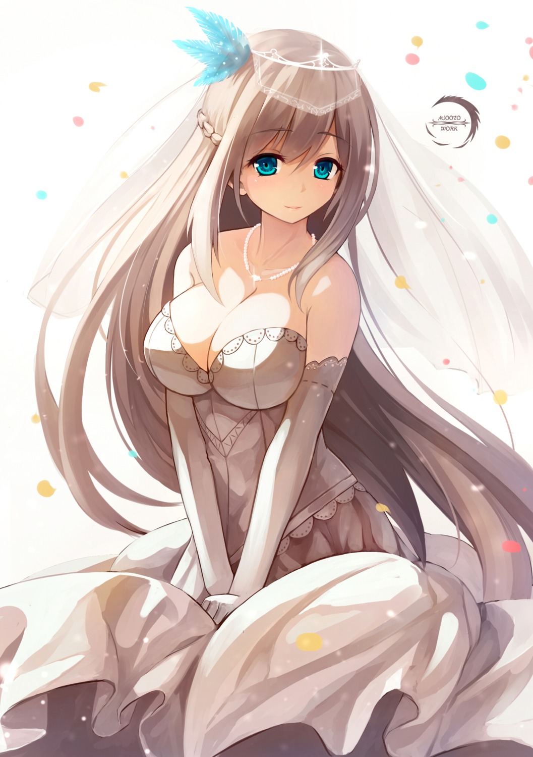 cleavage dress lexington_(zhanjianshaonv) skirt_lift wedding_dress xiaoyin_li zhanjianshaonv