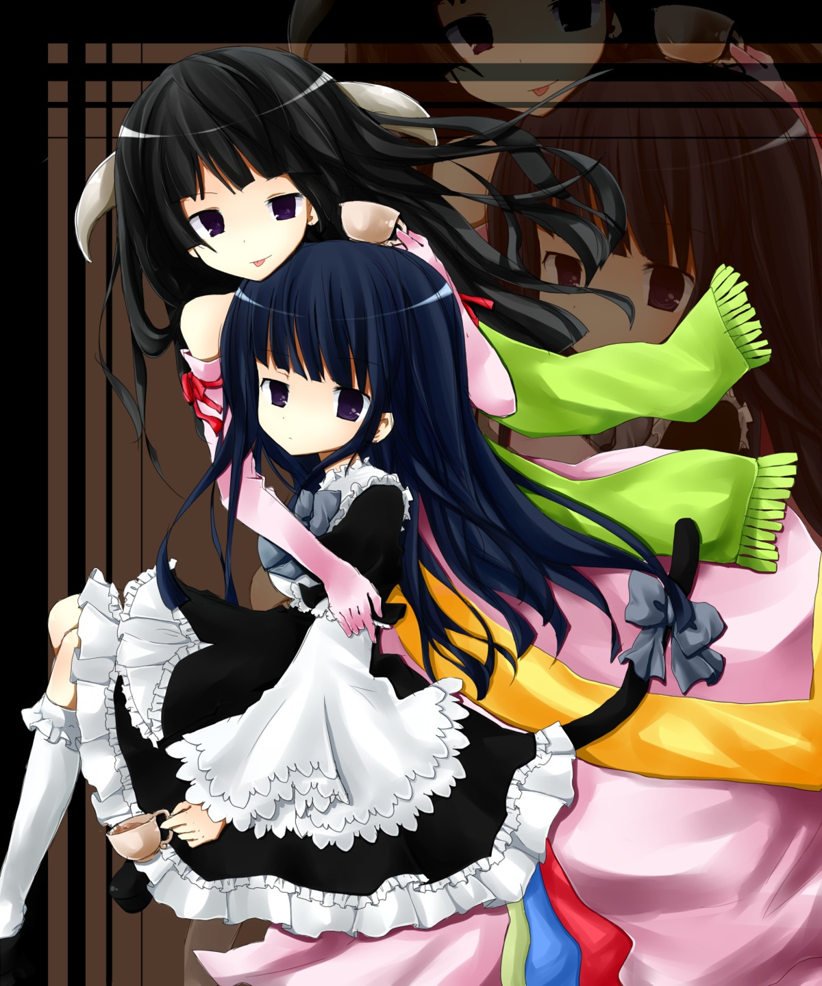 featherine_augustus_aurora frederica_bernkastel maid rincat umineko_no_naku_koro_ni