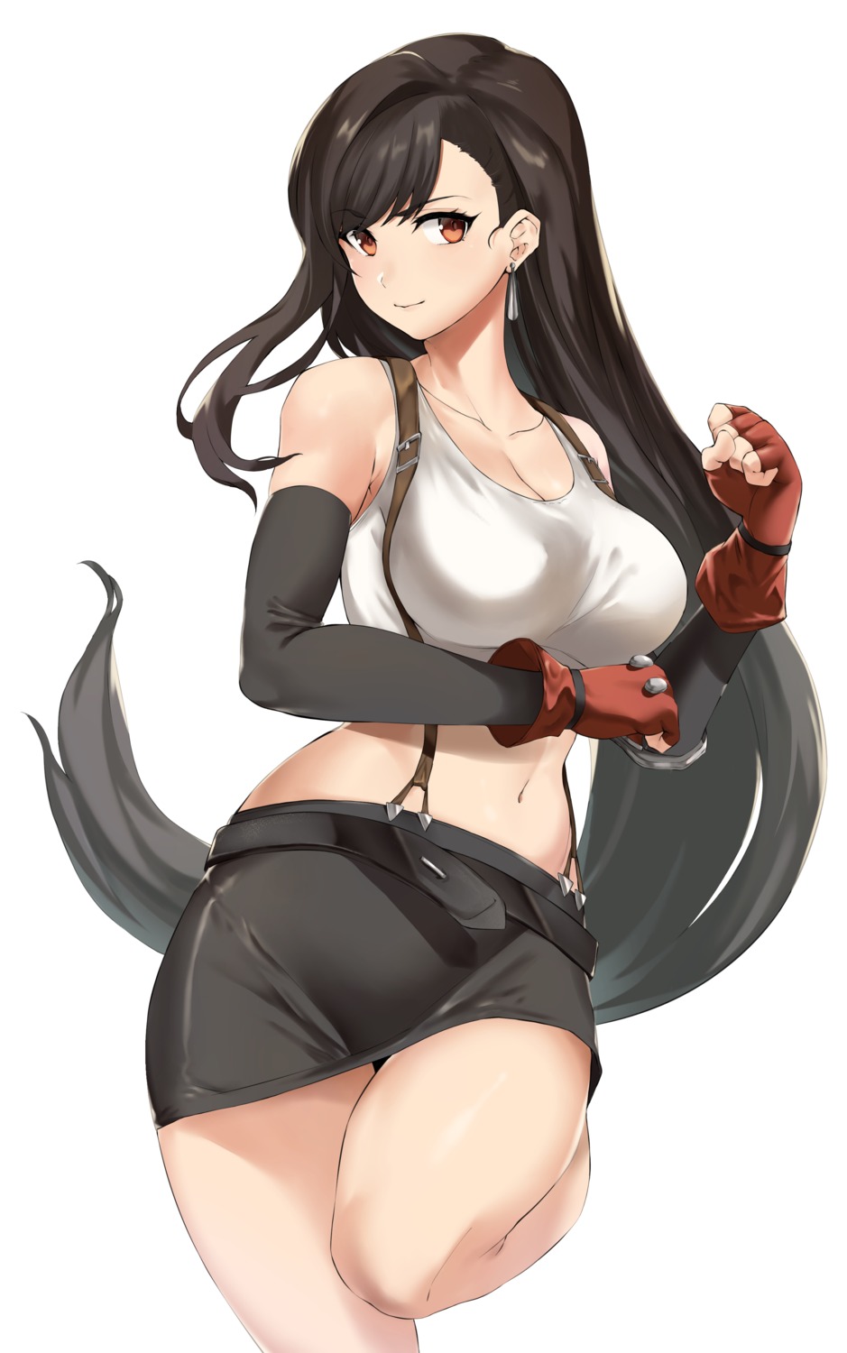 cleavage final_fantasy final_fantasy_vii hotate-chan tifa_lockhart