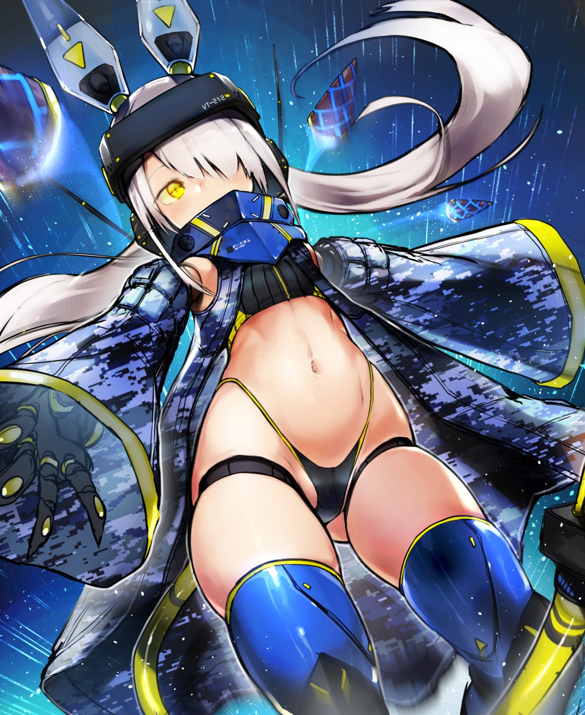 mecha_musume nishiide_kengorou pantsu tail thighhighs vt-212