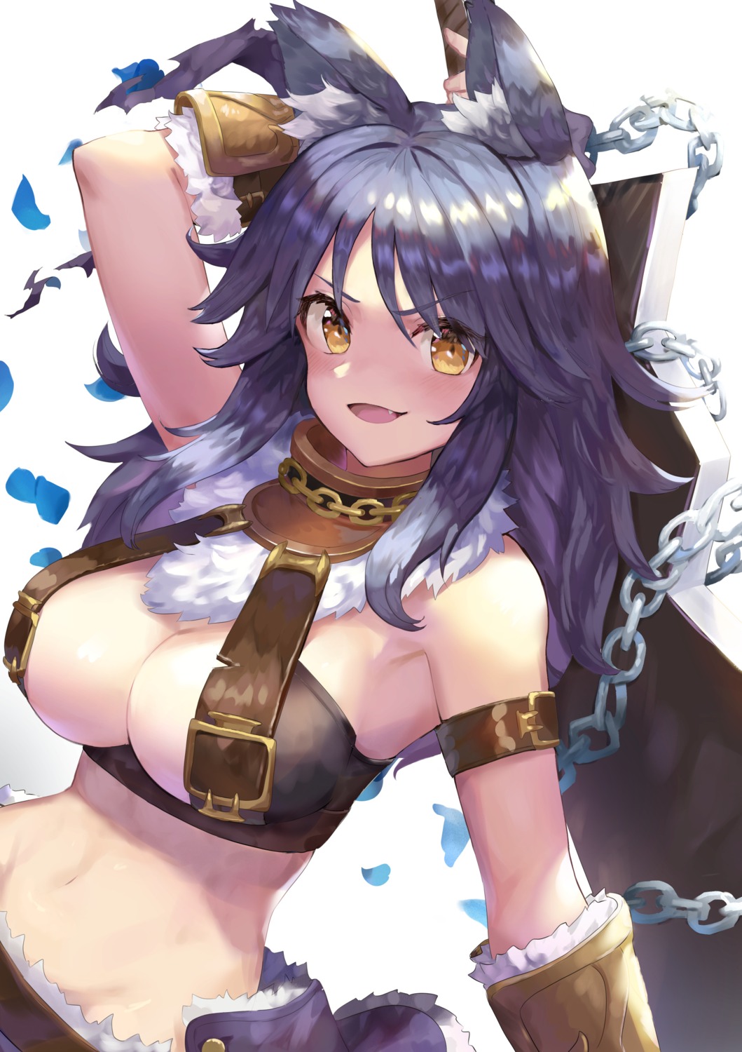 aki_makoto animal_ears bikini_armor cleavage princess_connect! princess_connect!_re:dive takuan_(mo55ilst)