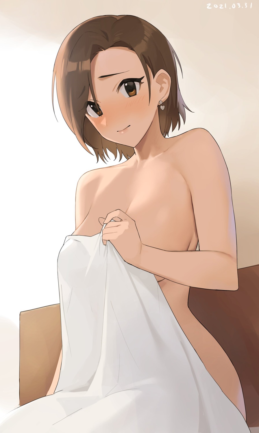 mizuki_seira naked onao sheets the_idolm@ster the_idolm@ster_cinderella_girls