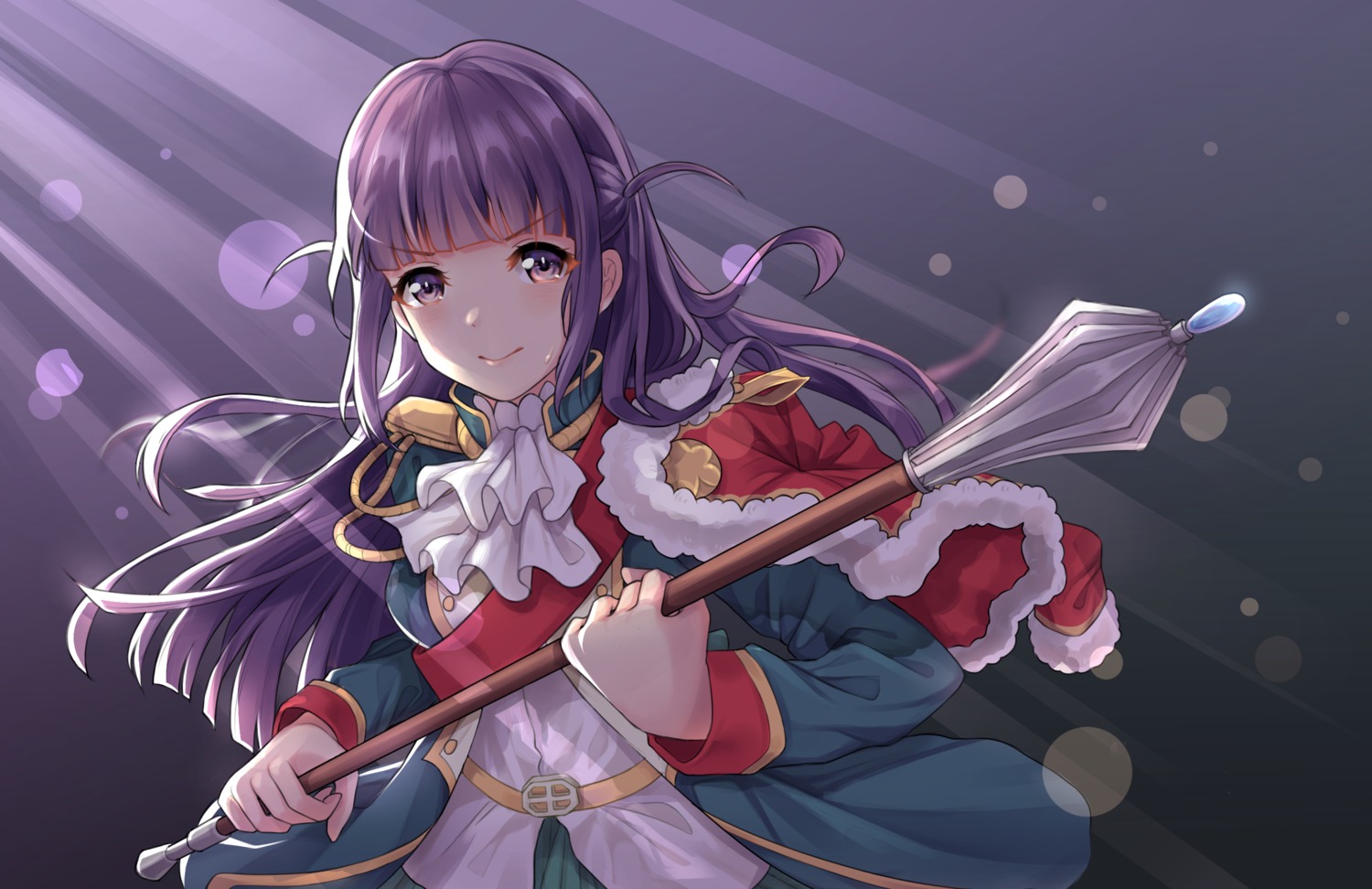 shoujo_kageki_revue_starlight tsuyuzaki_mahiru uniform unnik weapon