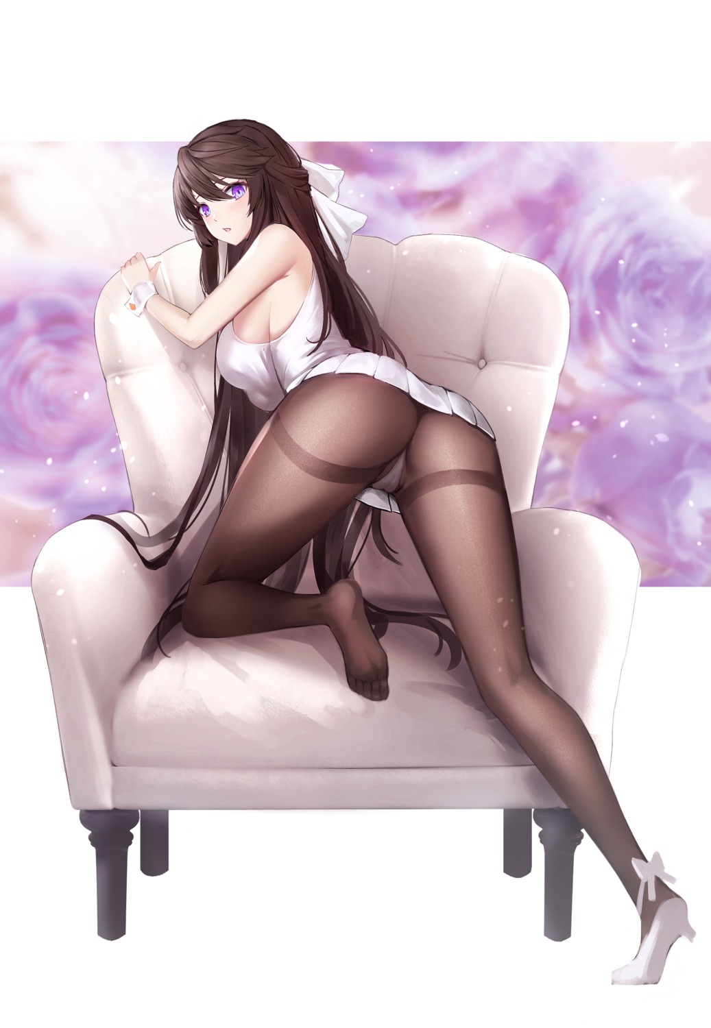 ass bindong cameltoe feet heels pantsu pantyhose sketch skirt_lift thong