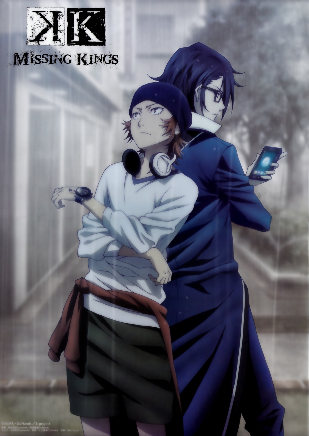 fushimi_saruhiko headphones k male megane yata_misaki