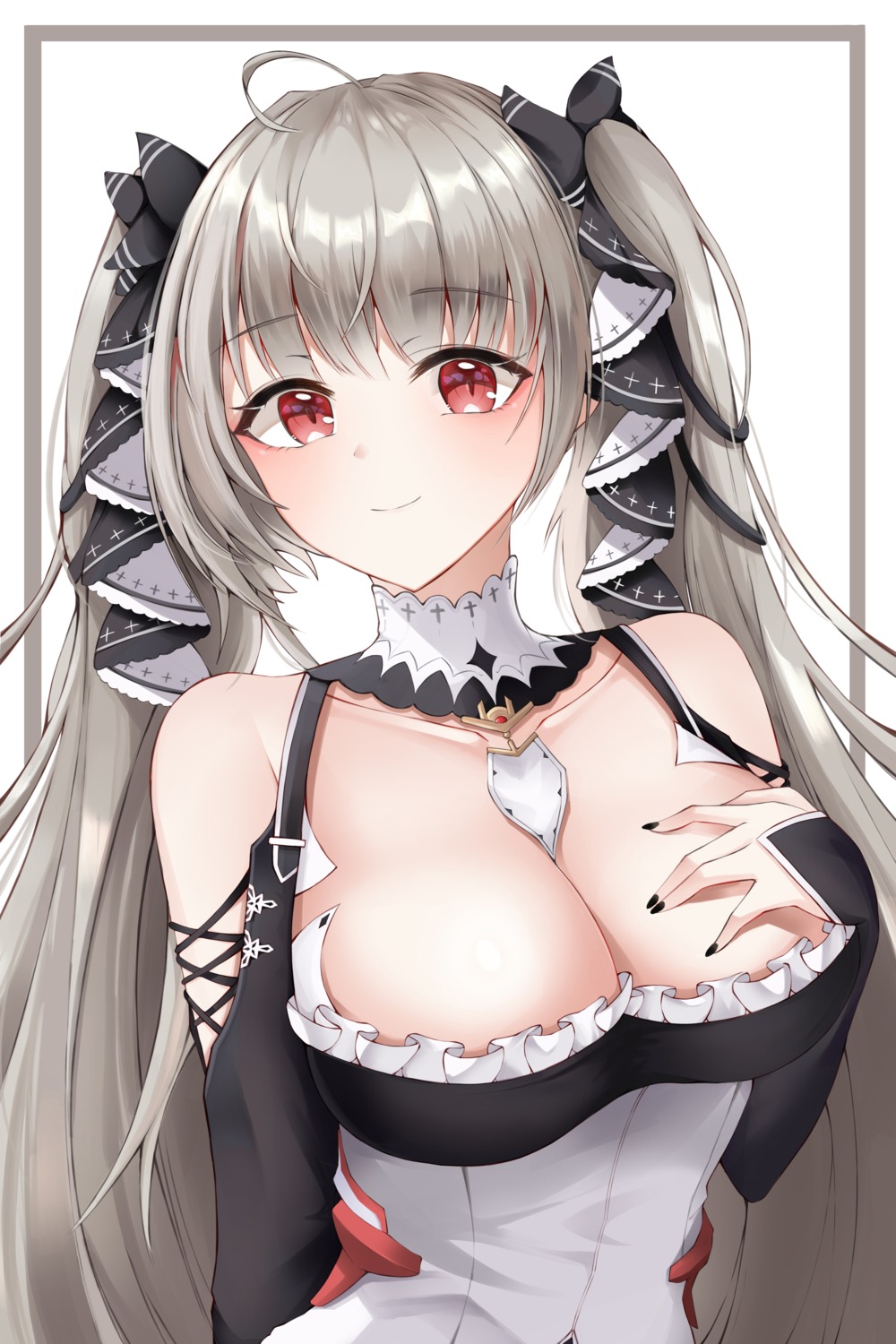 azur_lane formidable_(azur_lane) gothic_lolita lolita_fashion no_bra su901