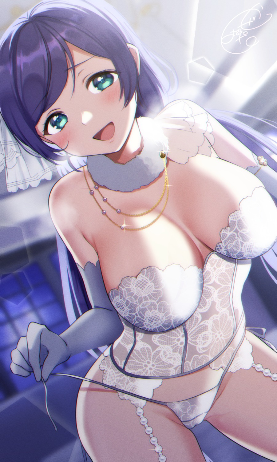 cameltoe kazepana lingerie love_live! pantsu toujou_nozomi undressing