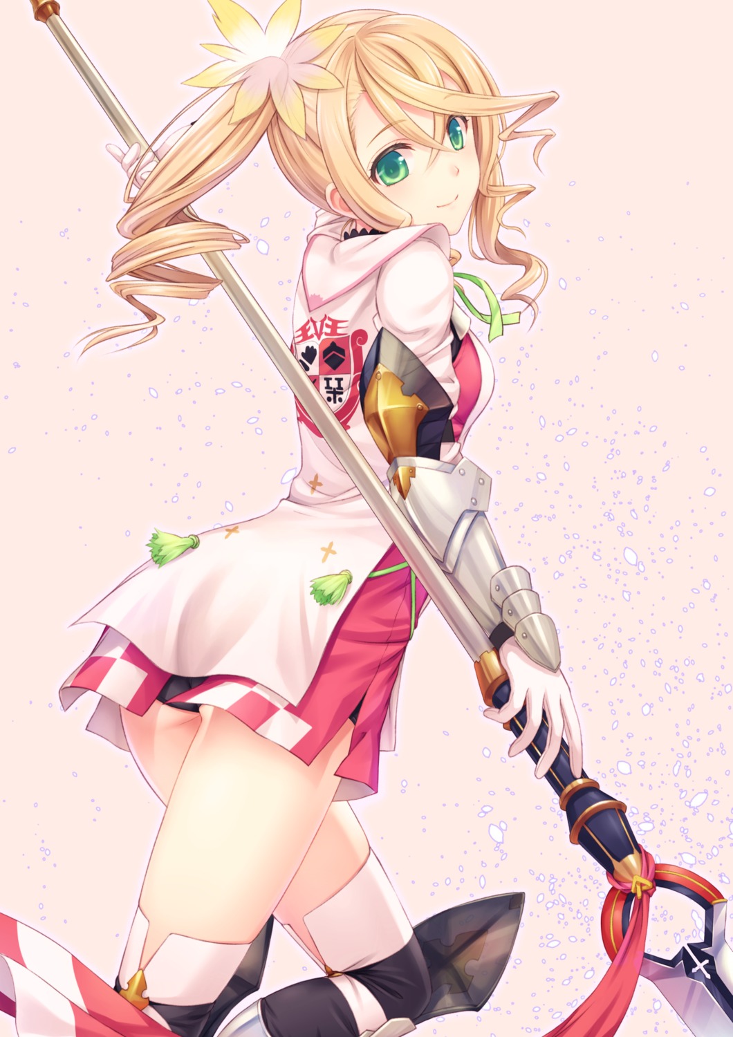 alisha armor ass dress n.g. pantsu tales_of tales_of_zestiria thighhighs weapon