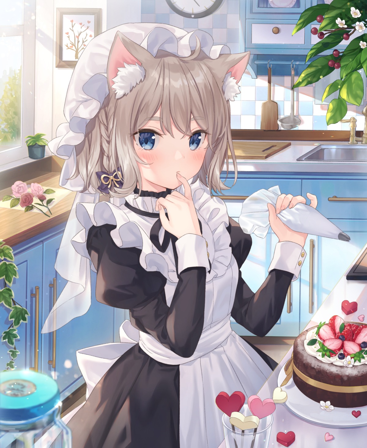 animal_ears artist_revision jimmy maid nekomimi valentine