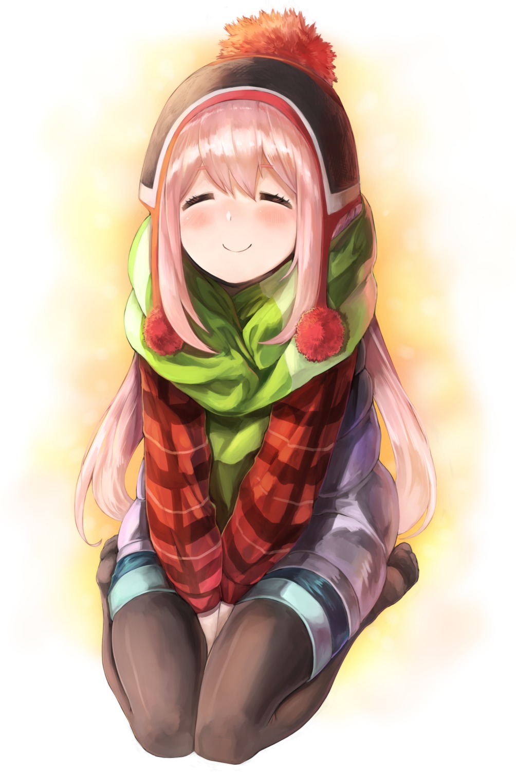 kagamihara_nadeshiko netamaru pantyhose yurucamp