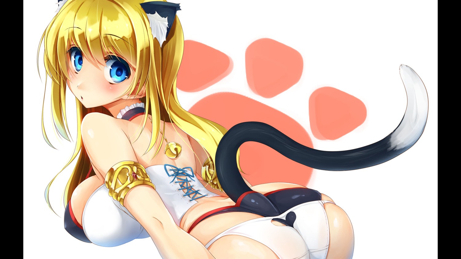 animal_ears ass jpeg_artifacts nekomimi pantsu pilky tail