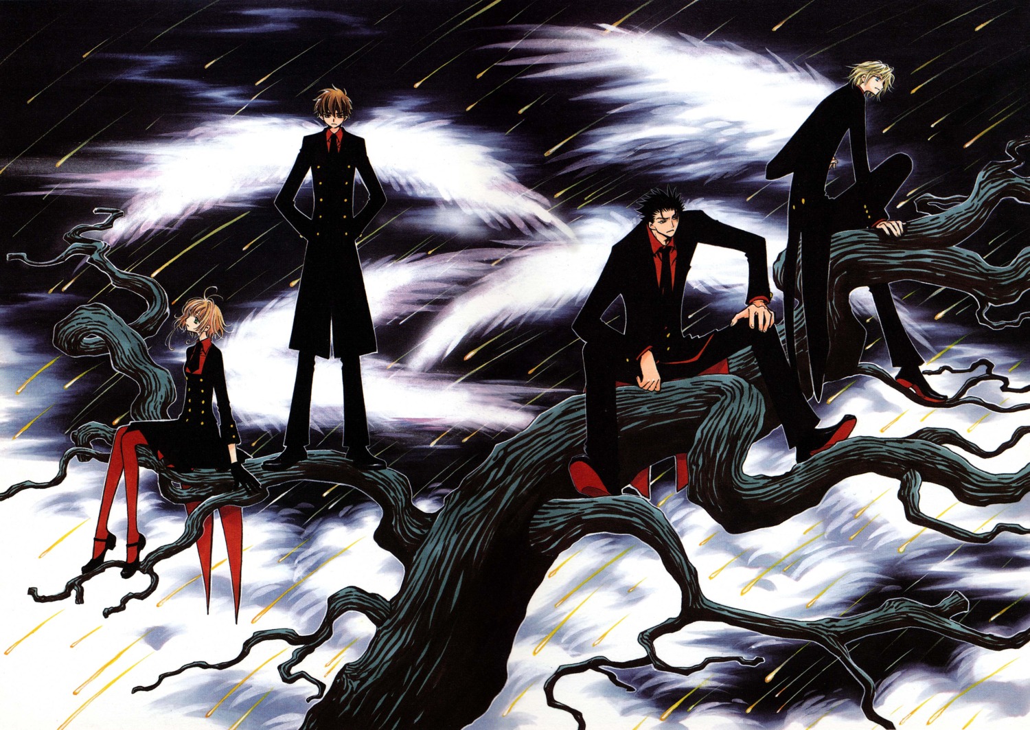 clamp fai_d._flourite kinomoto_sakura kurogane li_syaoran tsubasa_reservoir_chronicle