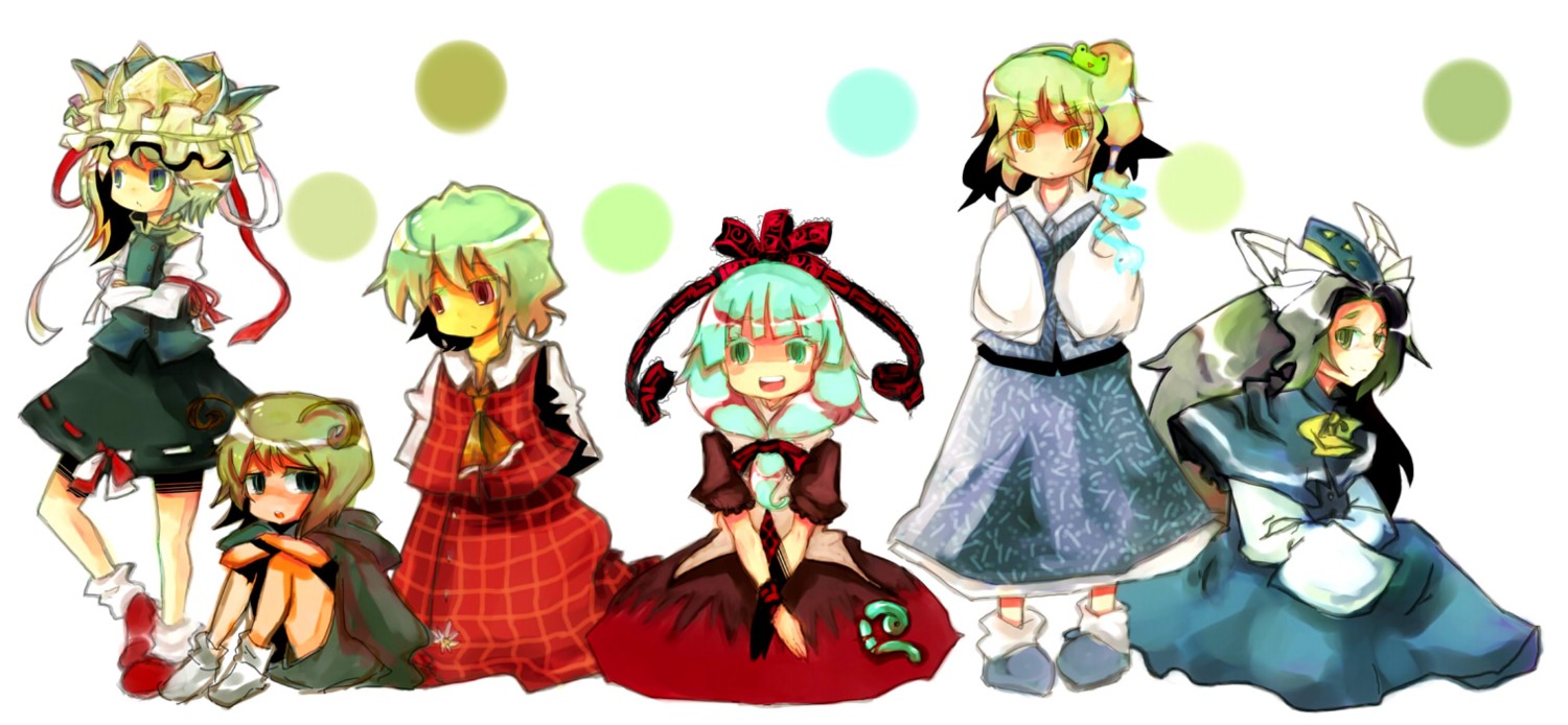 k_no_hito kagiyama_hina kazami_yuuka kochiya_sanae mima shikieiki_yamaxanadu touhou wriggle_nightbug