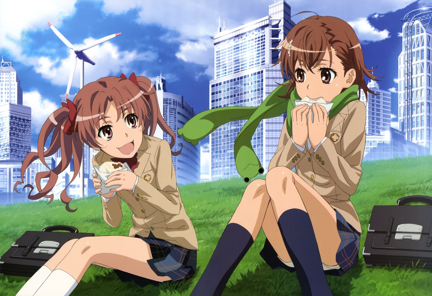 misaka_mikoto seifuku shibata_chisa shirai_kuroko toaru_kagaku_no_railgun toaru_majutsu_no_index