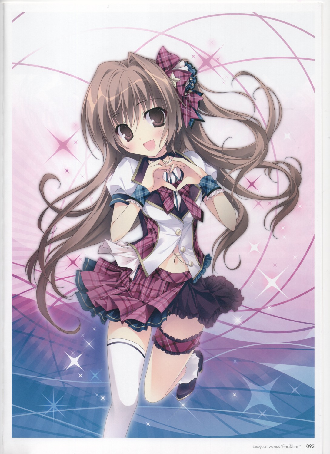 aomi_maika garter heels karory raw_scan seifuku skirt_lift thighhighs