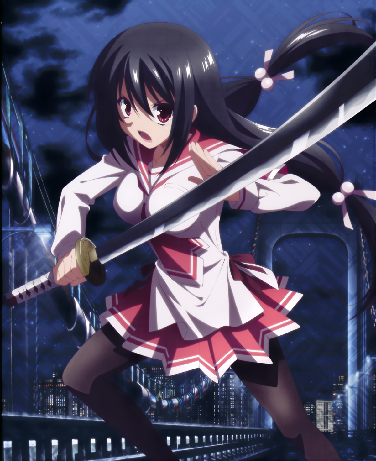 disc_cover hidan_no_aria hidan_no_aria_aa ooshima_miwa pantyhose sasaki_shino seifuku sword