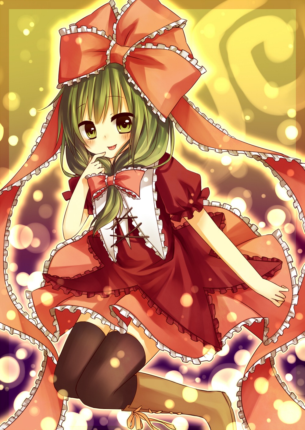 amene_kurumi kagiyama_hina thighhighs touhou