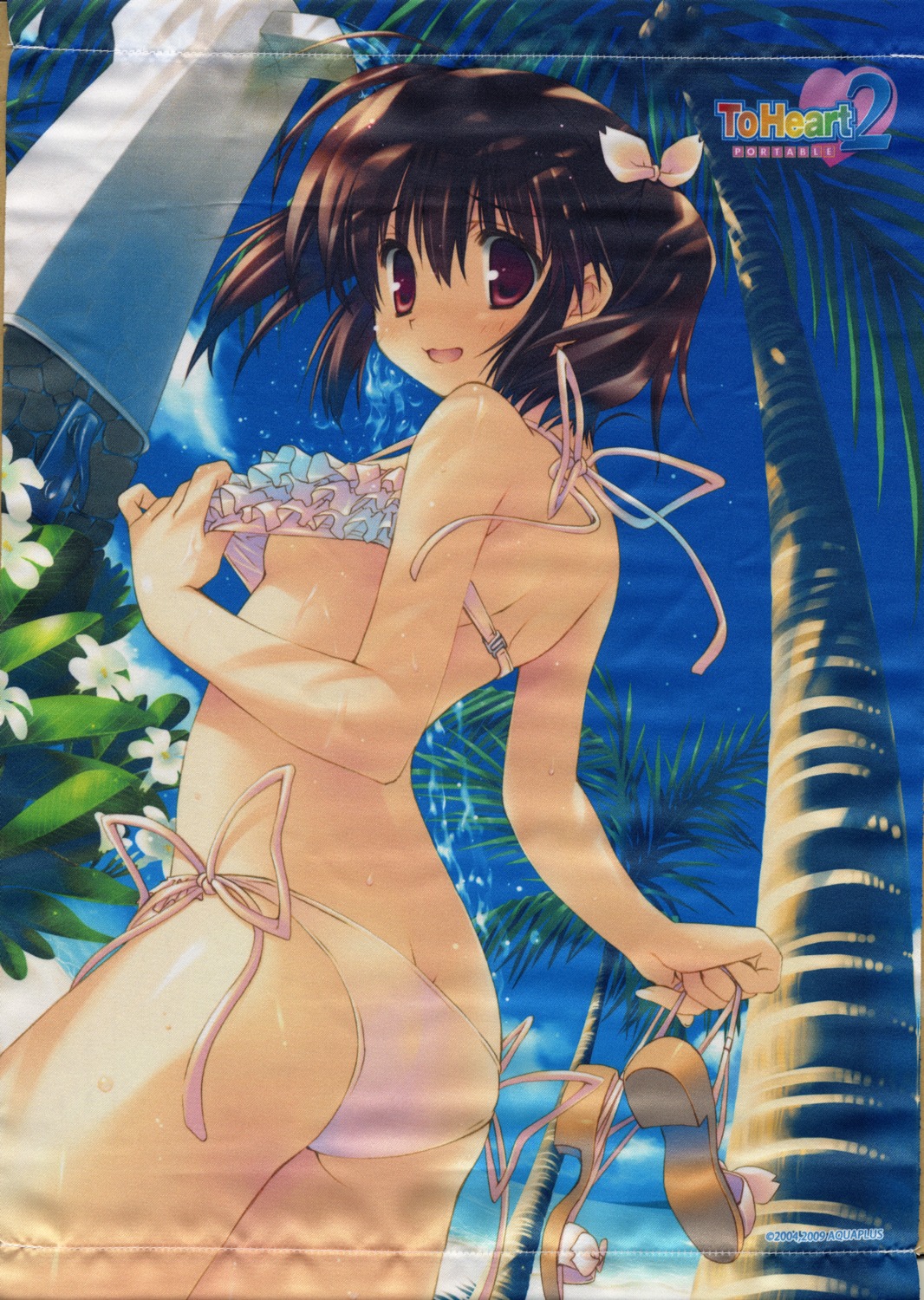 bikini fixme mitsumi_misato swimsuits to_heart_(series) to_heart_2 underboob yuzuhara_konomi