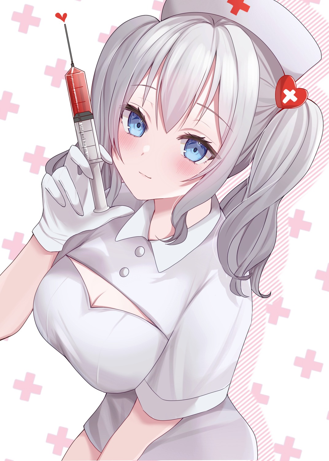 kantai_collection kashima_(kancolle) nurse yoshino_(mfmfpng)