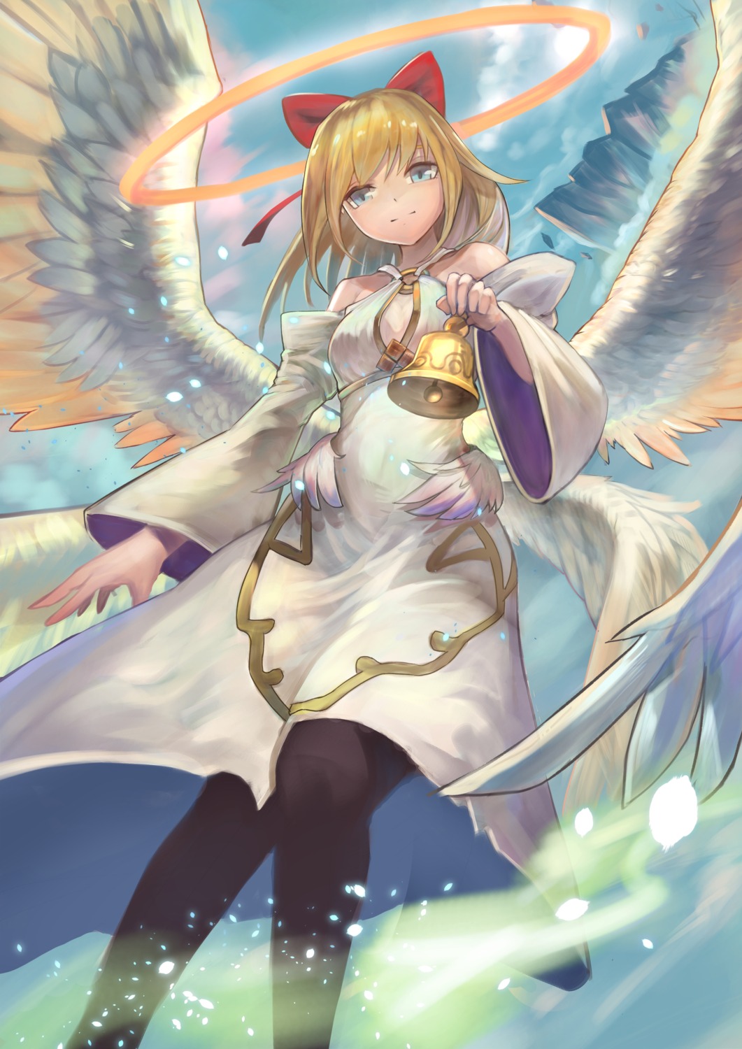 angel cleavage dress lard wings