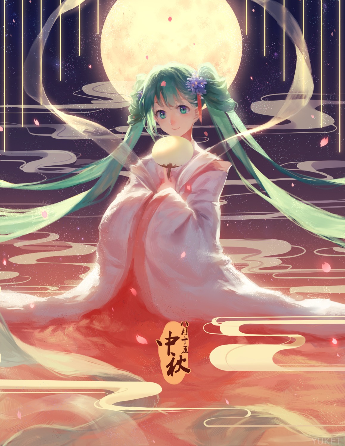 asian_clothes chuushuu_meigetsu_miku hatsune_miku vocaloid yuket