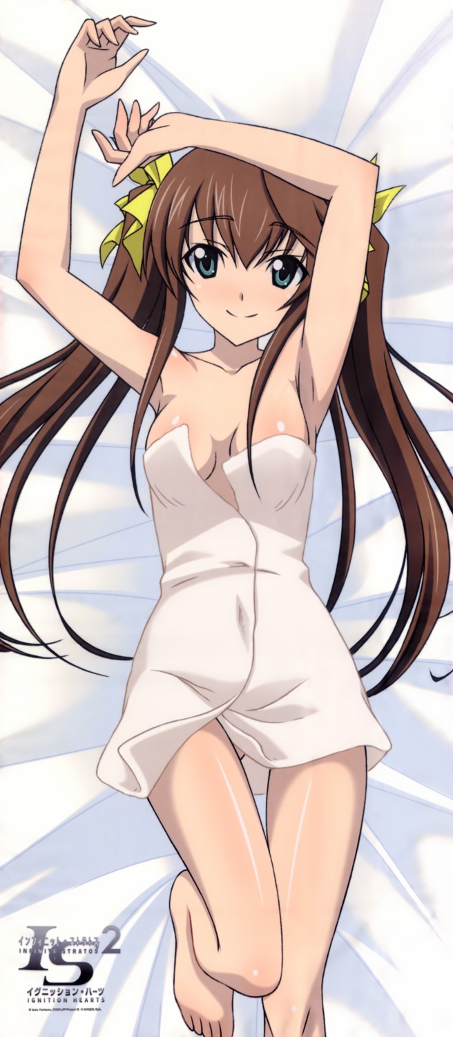 cleavage huang_lingyin infinite_stratos towel