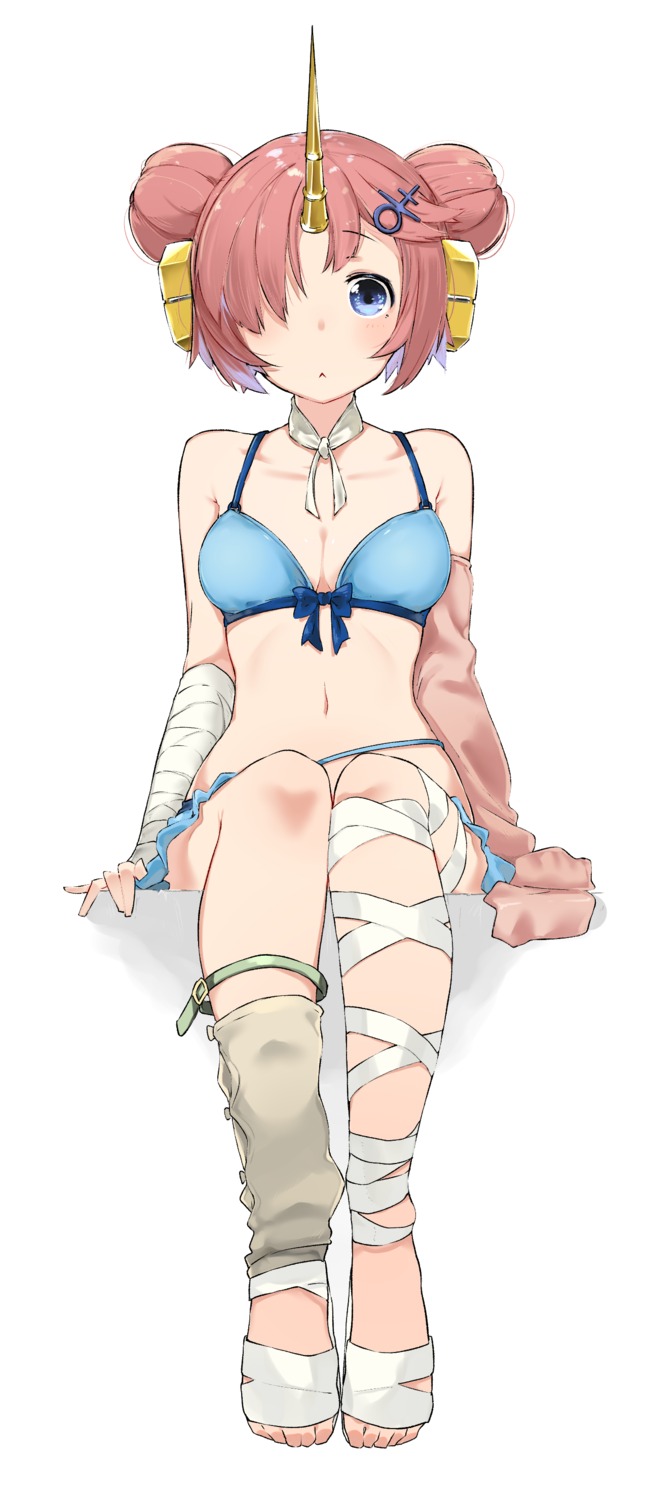 bandages bikini cleavage fate/apocrypha fate/stay_night frankenstein's_monster_(fate) kei_(soundcross) swimsuits