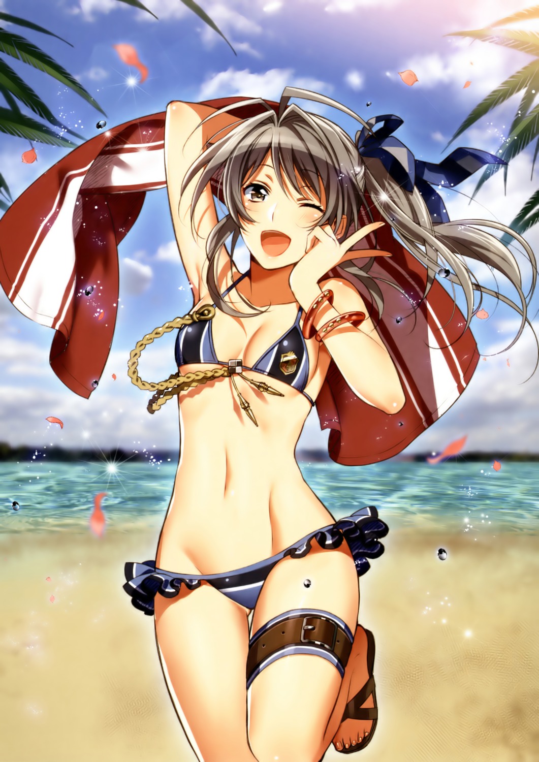 anisette_nelson bikini cleavage swimsuits valkyria_chronicles valkyria_chronicles_duel