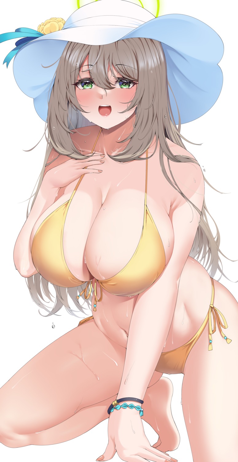 bikini blue_archive halo izayoi_nonomi oidoden2535 swimsuits