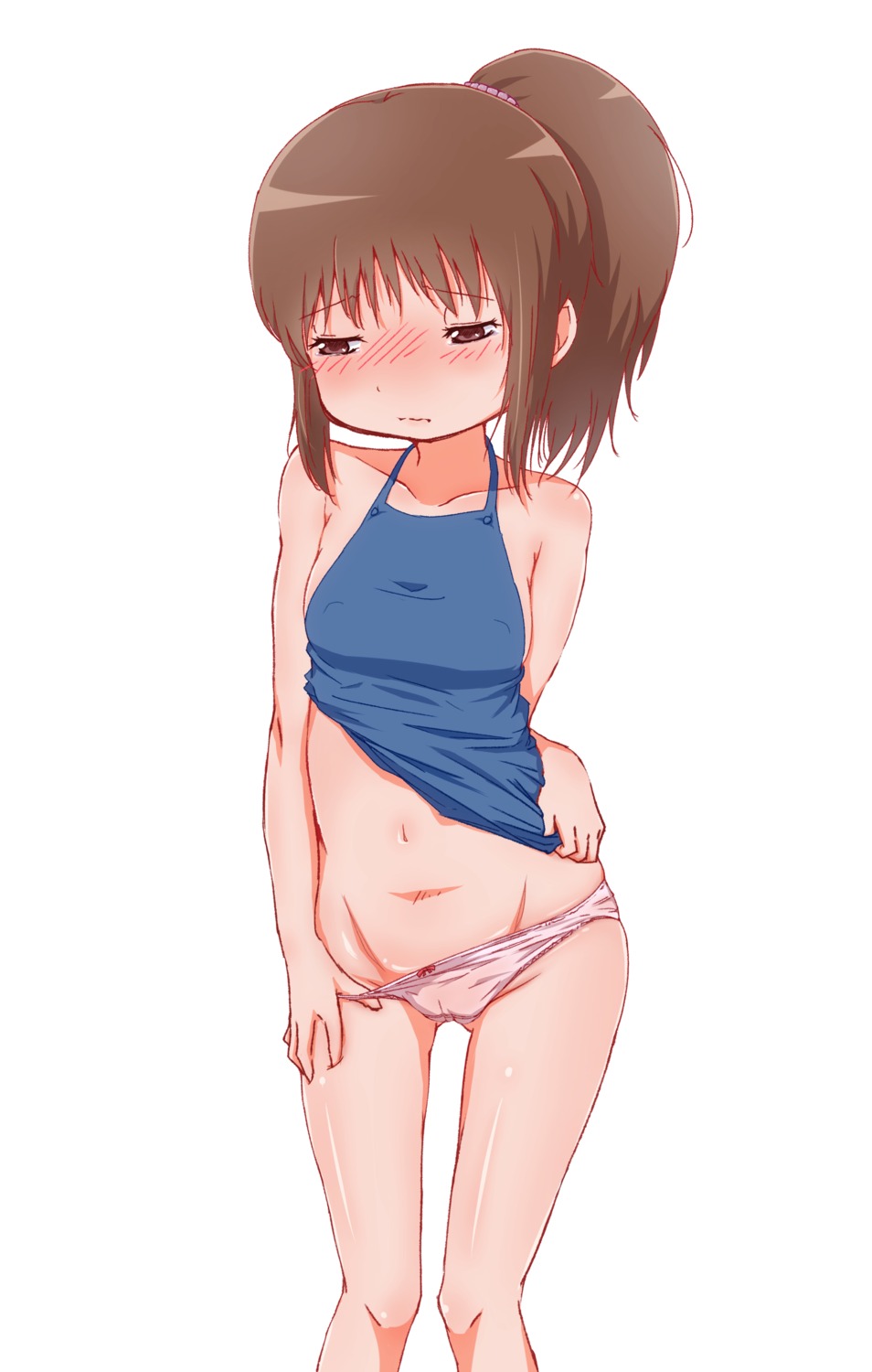 erect_nipples ogino_chihiro pantsu panty_pull sen_to_chihiro_no_kamikakushi shirt_lift undressing yanmaami