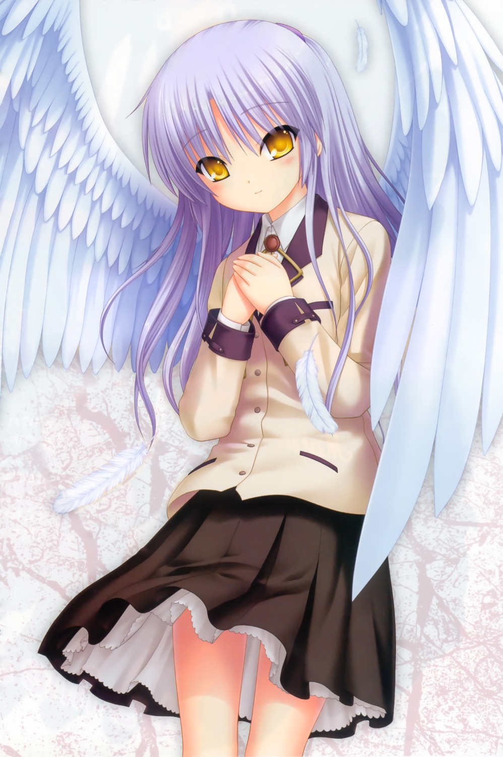 angel angel_beats! key na-ga seifuku tachibana_kanade wings