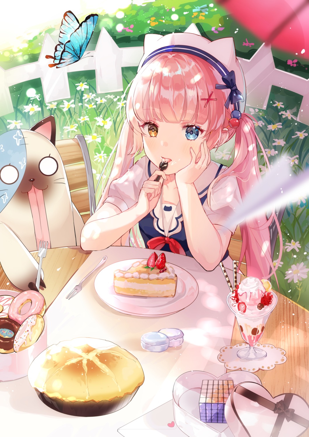 animal_ears eksistere_kyrenia girl_cafe_gun girl_cafe_gun_ii heterochromia hum_(ten_ten) seifuku valentine