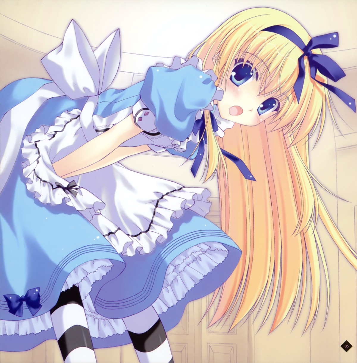 alice alice_in_wonderland dress ice_&_choco nanao_naru thighhighs