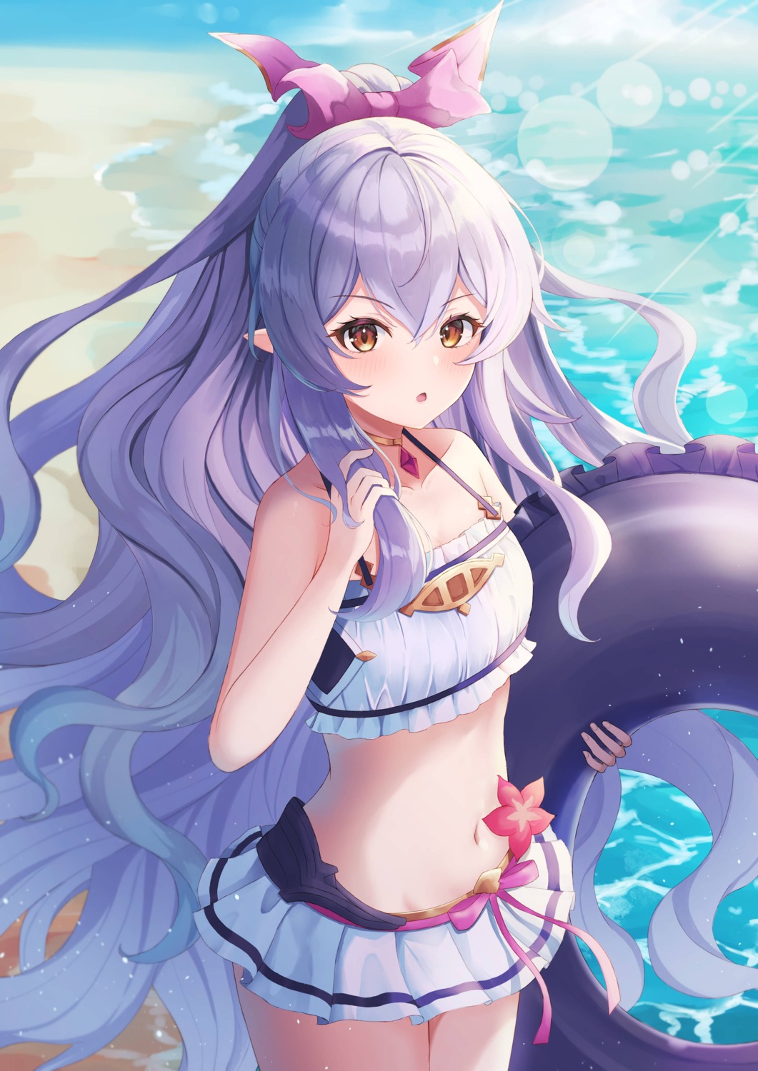 bikini granblue_fantasy niccoriii pointy_ears swimsuits